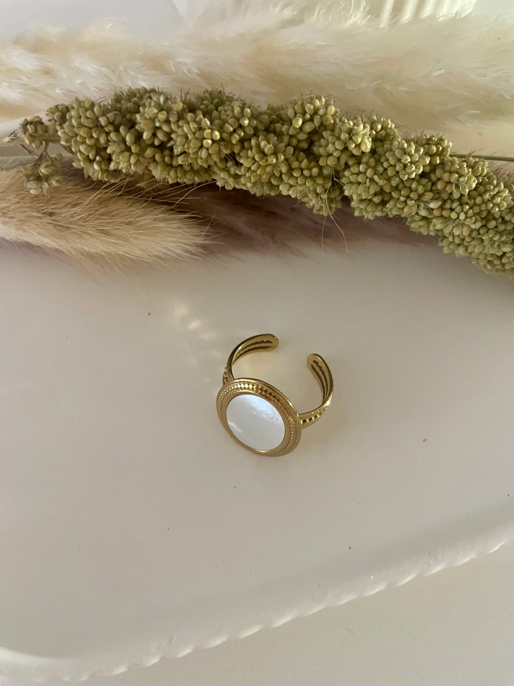 Bague Nacre Antique