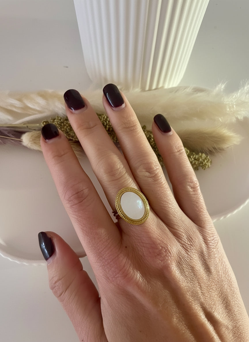Bague Nacre Antique